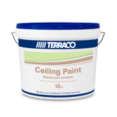 Матовая краска для потолков акриловая 10кг Cellind Paint / TERRACO