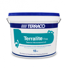 Терракоат мелкозернистый штукатурное акриловое покрытие белый 15кг / TERRACO