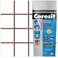 Затирка CE 33 темно-коричневый 2 кг / CERESIT