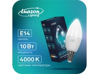 Лампа светод. Luazon Lighting С37, 10Вт, Е14, 840Лм, 4000К дневн.свет  5367553